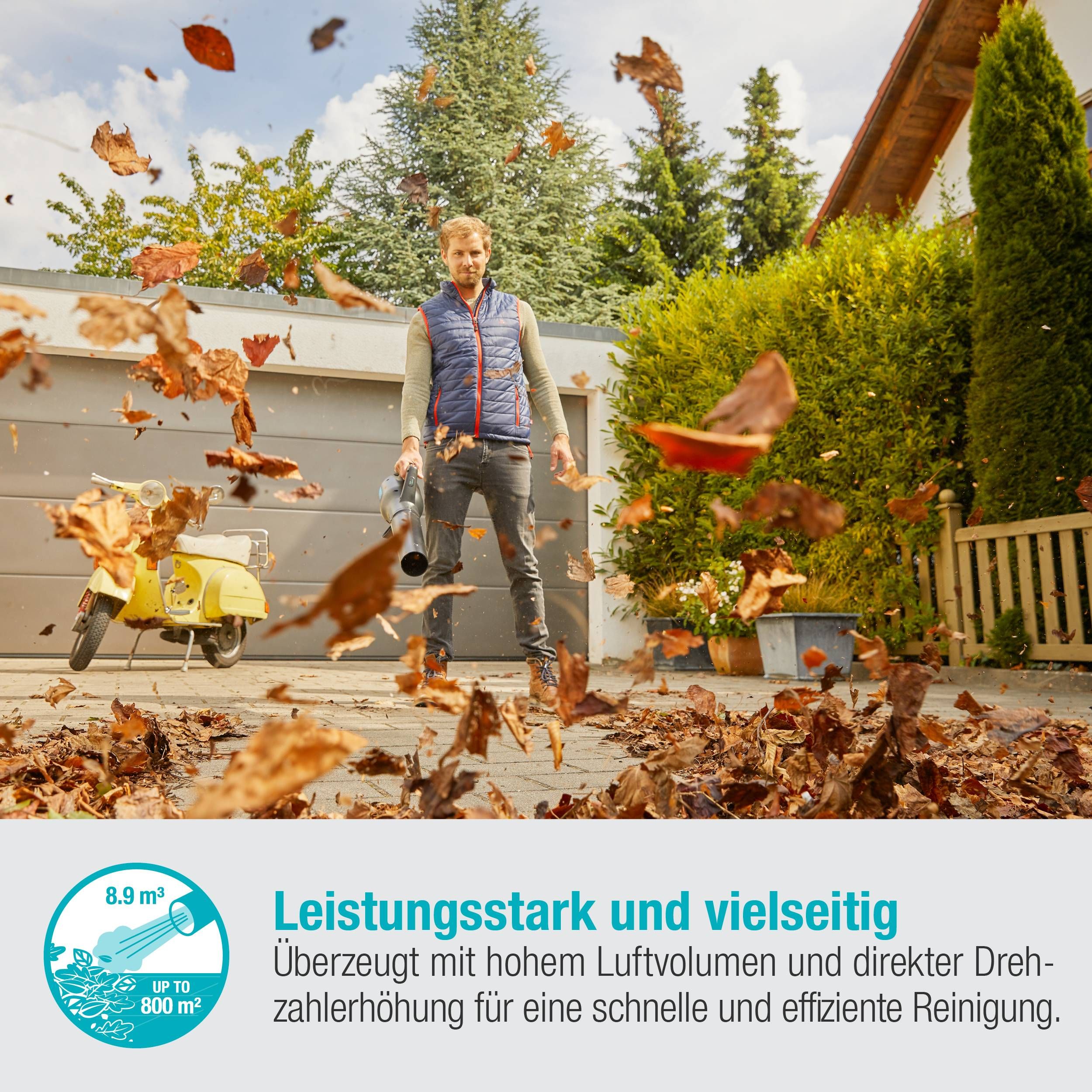 Gardena Akku-Gartensauger/-Bläser PowerJet 18V P4A solo
