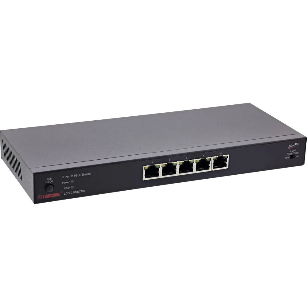 Longshine Switch LCS-2.5GS7105 5*2.5G retail - Switch - 1 Gbps