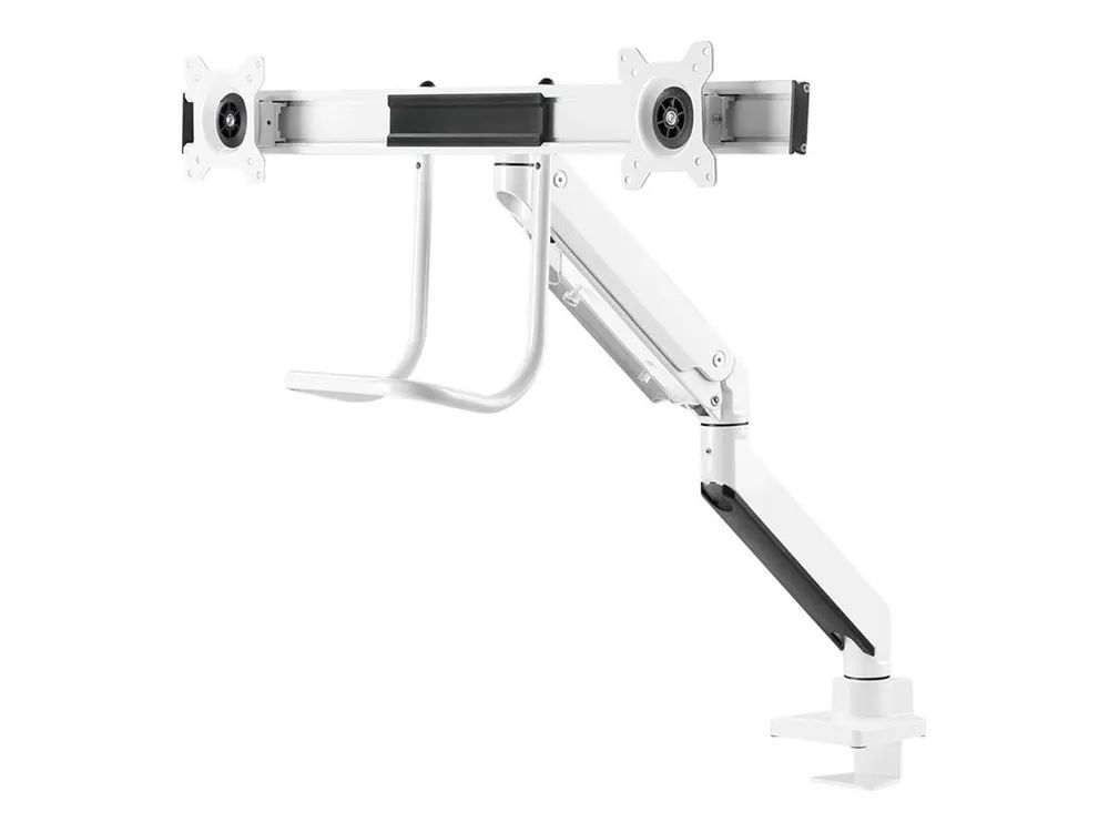 Neomounts NM-D775DX - Befestigungskit - Voll beweglich - für 2 LCD-Displays - Aluminium - weiß - Bildschirmgröße: 25.4-81.3 cm (10"-32")