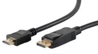 ShiverPeaks BS77492-2 - 2 m - DisplayPort - HDMI Typ A (Standard) - Männlich - Männlich - Gold