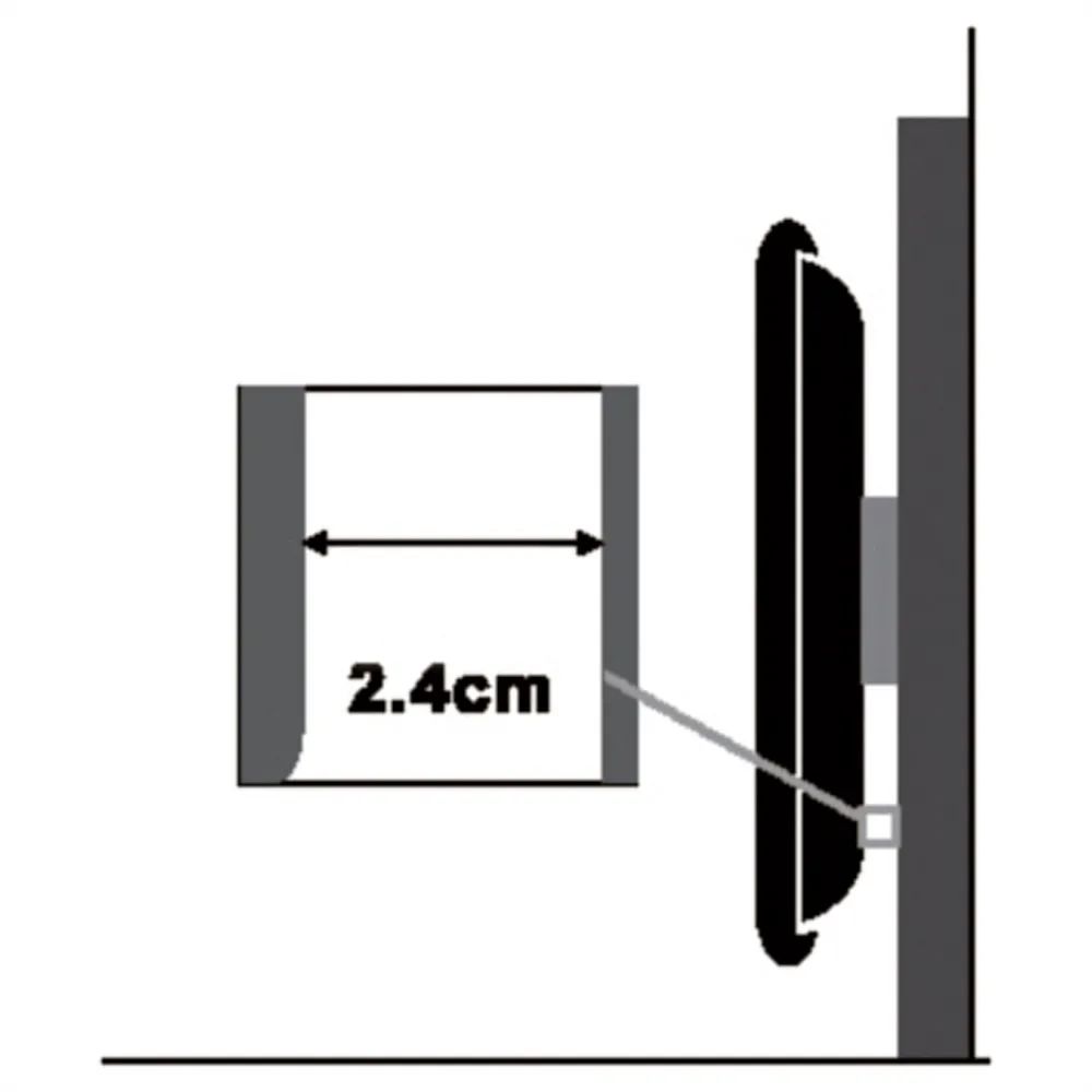 VALUE TV-Monitorwandhalterung, fest, 32-60 Zoll, bis 80 kg