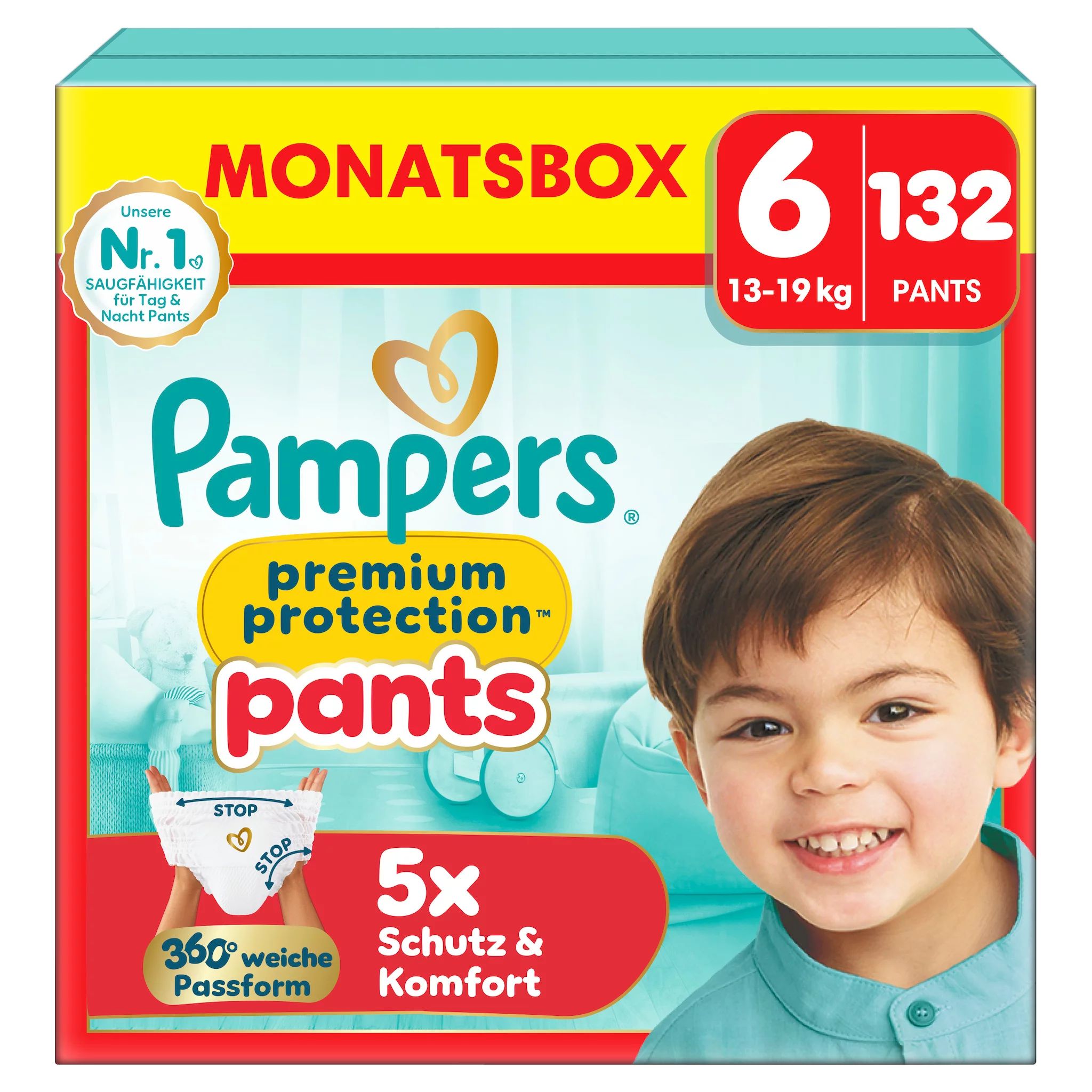 Pampers Premium Protection Pants Größe 6, 13kg-19k