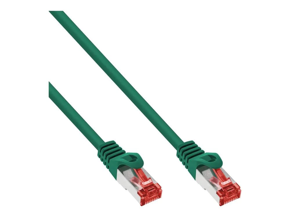 InLine 40er Bulk-Pack Patchkabel - S/FTP (PiMf) - Cat.6 - PVC - CU - grün - 2m