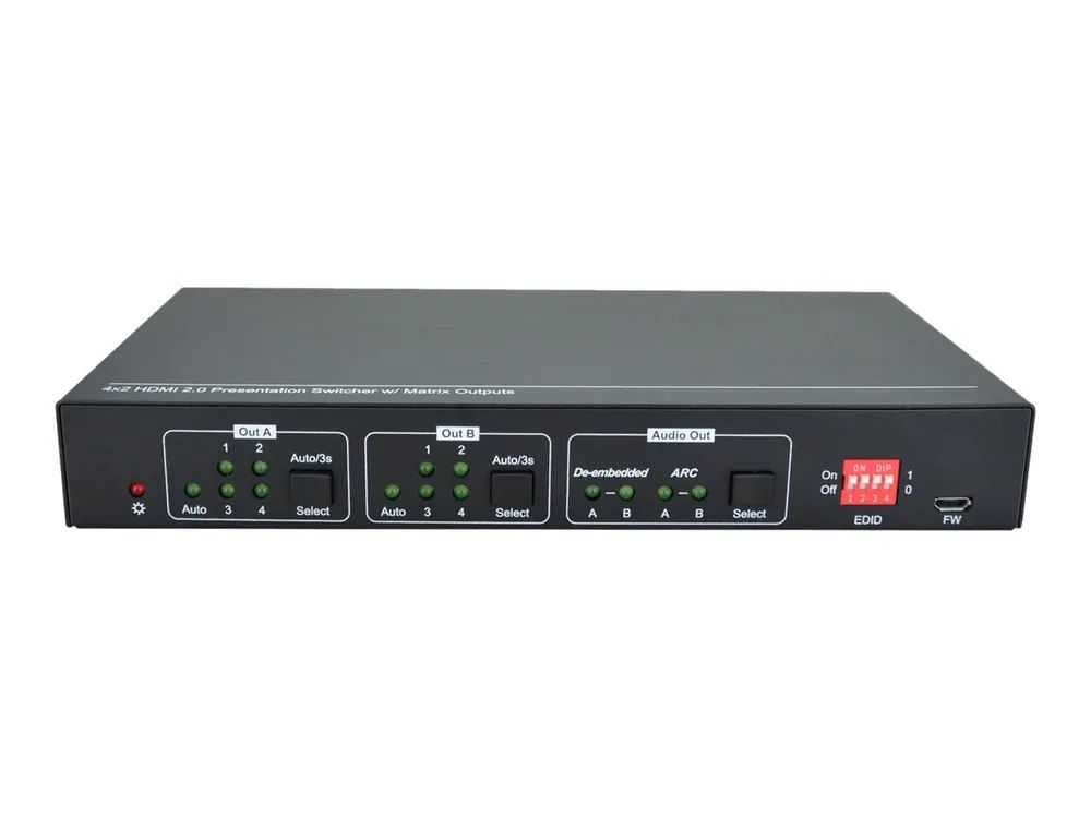 VivoLink 4 x 2 Matrix Switcher / Audio Disembedder