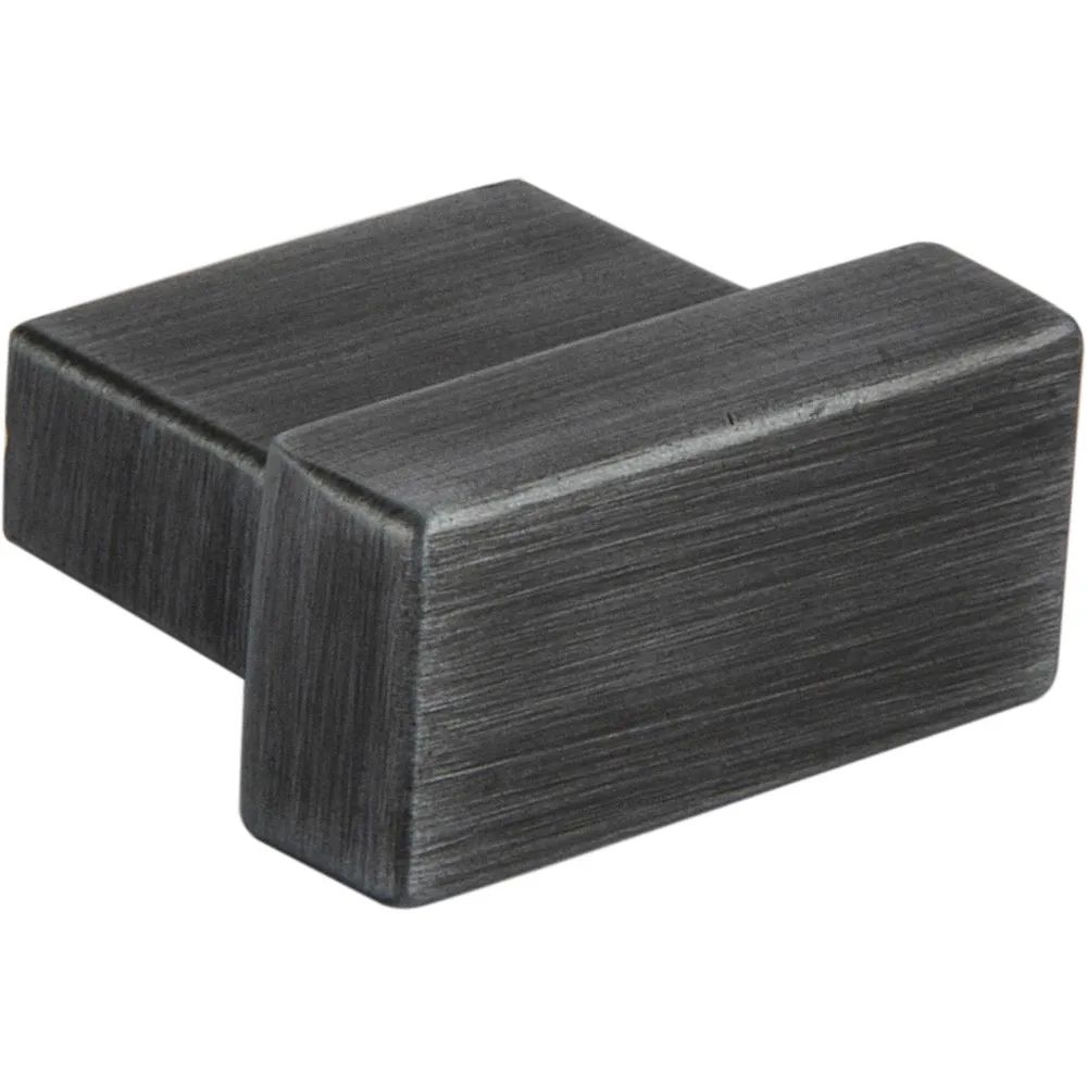 Siro Knopf Fisolo Breite 29 mm, Tiefe 24 mm, ZN eisenfärbig gebürstet matt