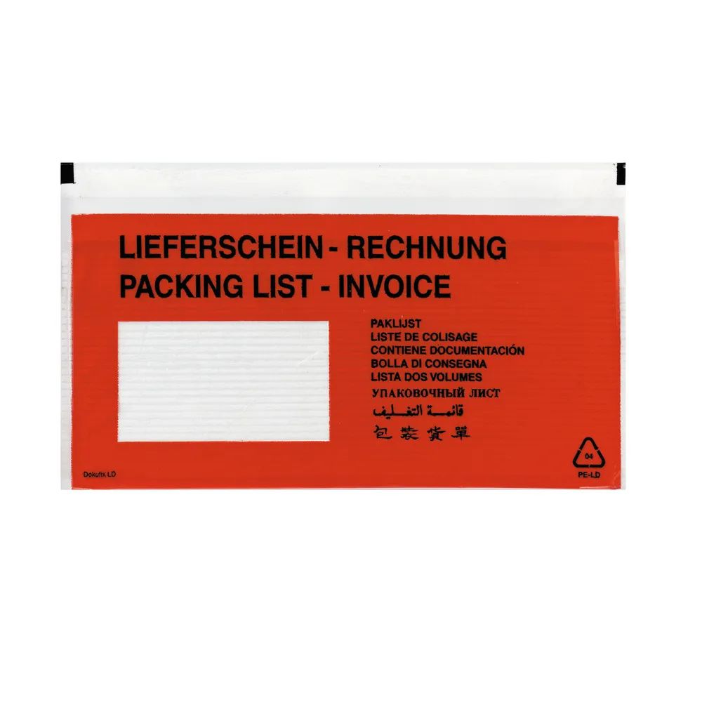 herlitz Lieferscheintasche DIN,selbstklebend, 100er Packung