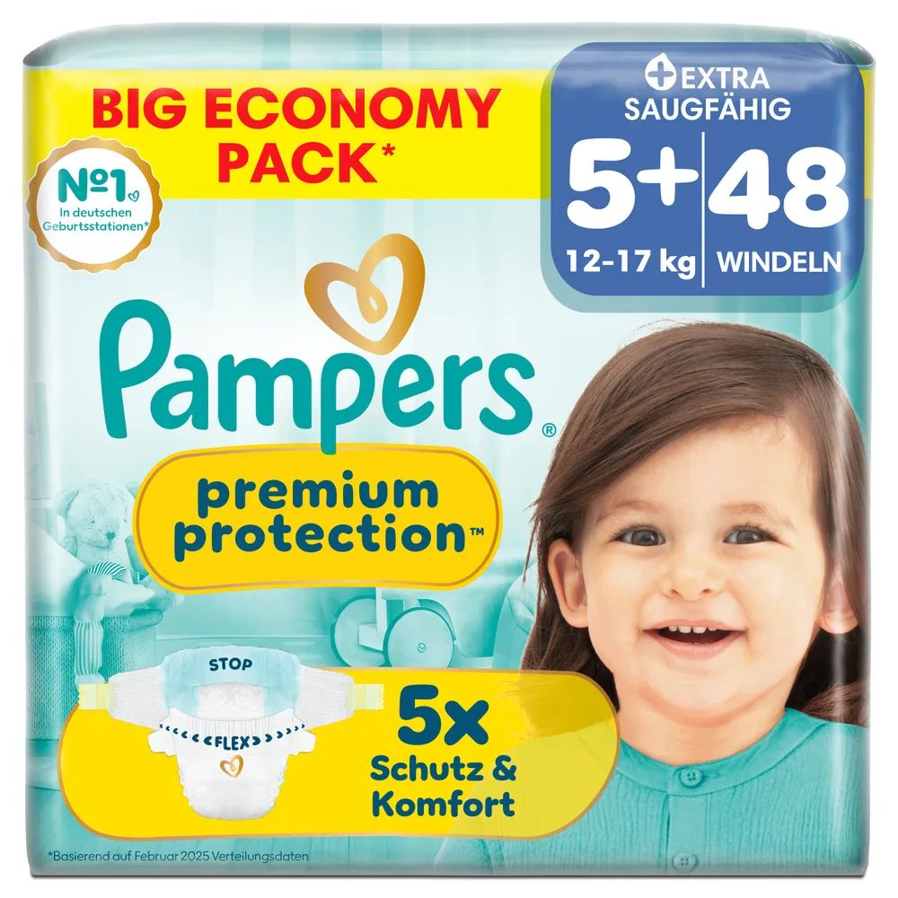 Pampers Premium Protection Gr.5+ Junior Plus 12-17kg Big 