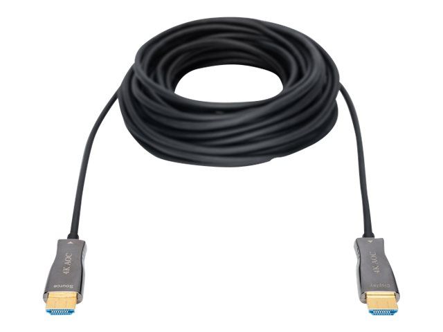 DIGITUS HDMI AOC Hybrid Glasfaserkabel, UHD 4K, 10 m