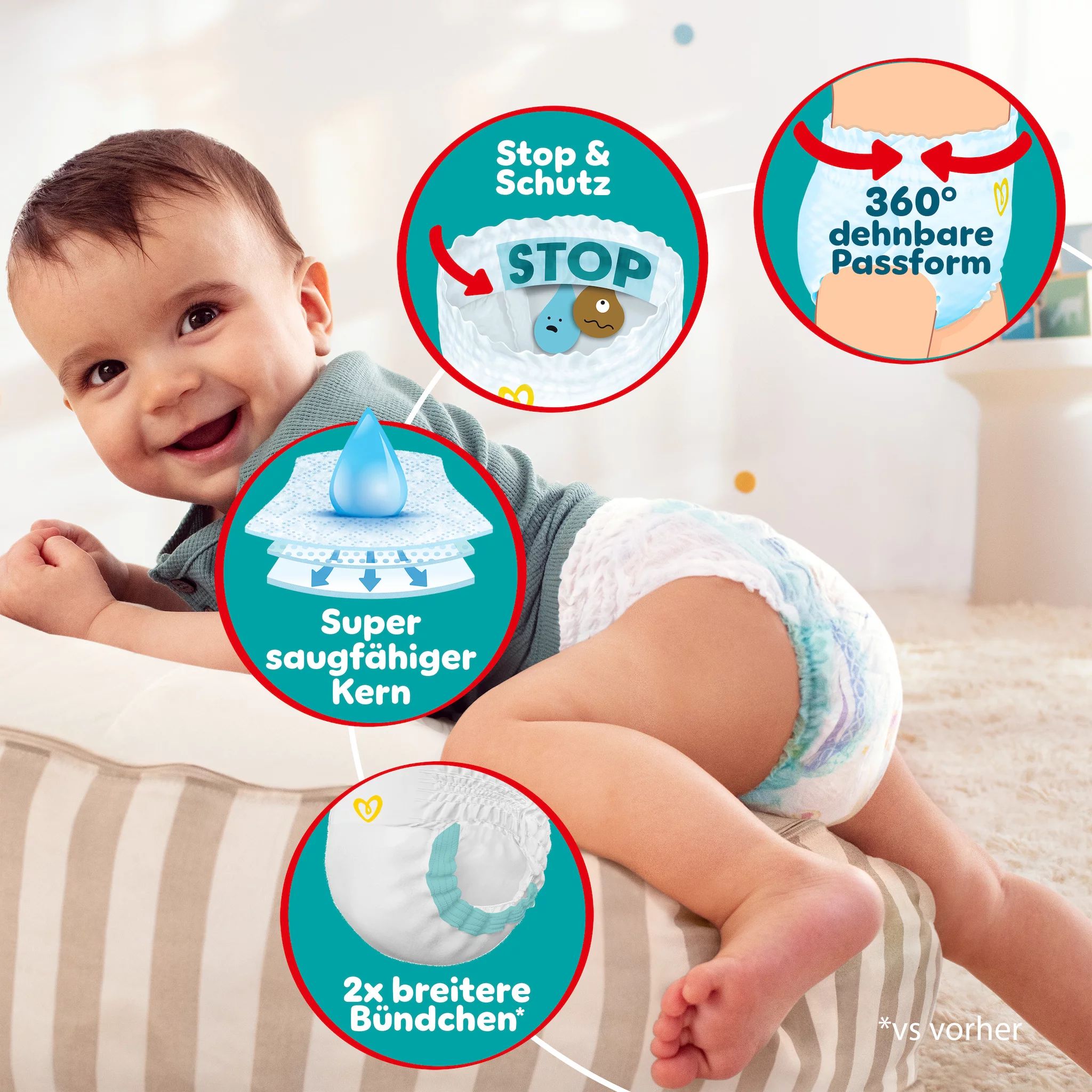 Pampers Baby Dry Pants Gr.6 Extra Large 14-19kg Big Pack
