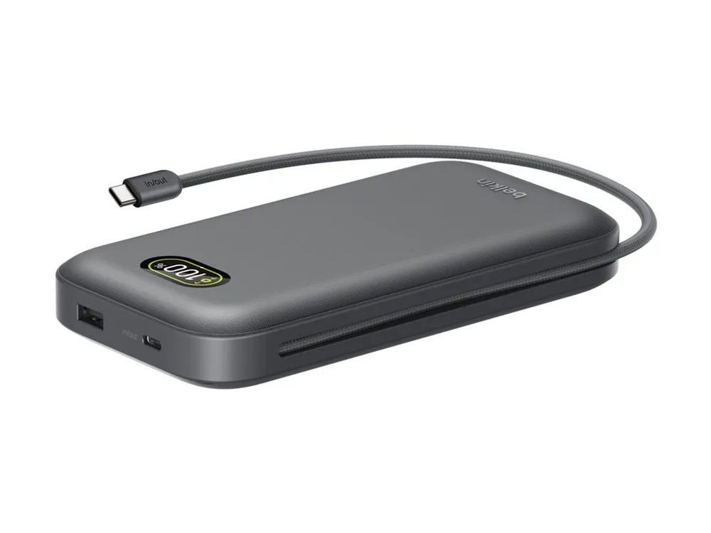 Belkin UltraCharge Pro - Powerbank - 27000 mAh - 140 Watt - Fast Charge, QC - 2 Ausgabeanschlussstellen (USB, USB-C)