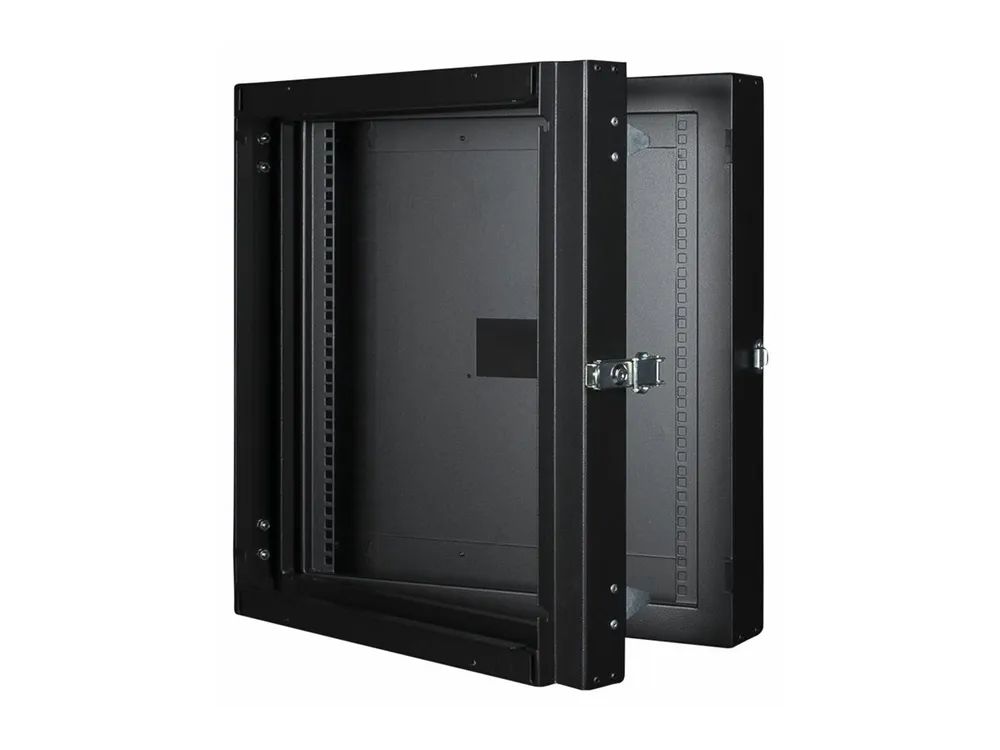 Lanview by Logon - Rack cabinet double section - Schwarz, RAL 9005 - 12U - 48.3 cm (19")