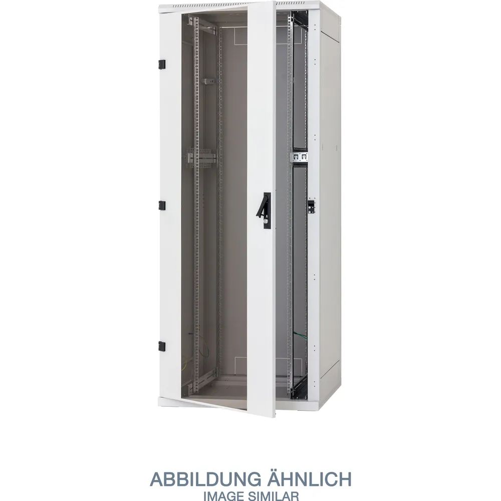 TRITON 19""Schrank B600/T 800 Lichtgrau bis 800Kg zerlegbar Glastuer