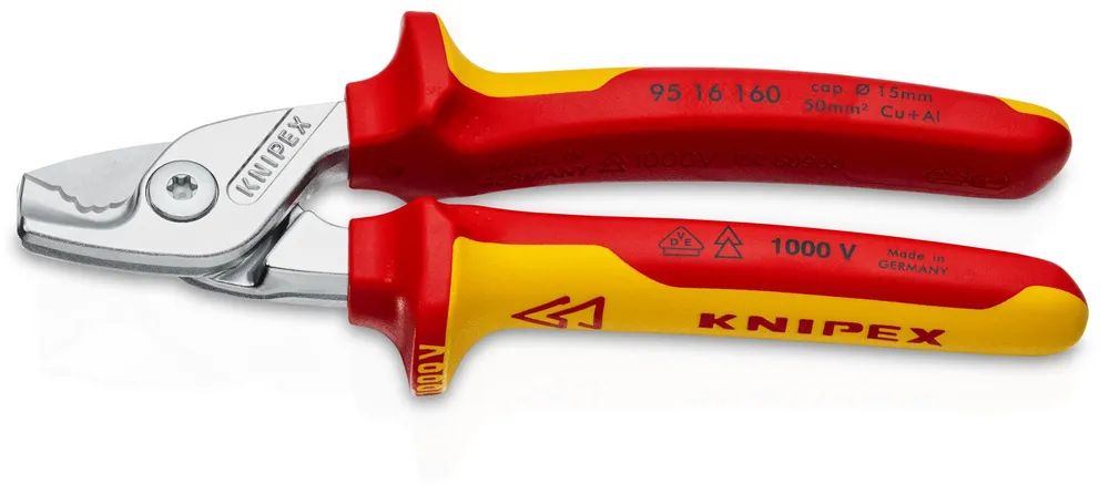 Knipex 160 MM VDE Ø 15 MM / 50 MM² / KNIPEX KABELSCHERE 95 16 160