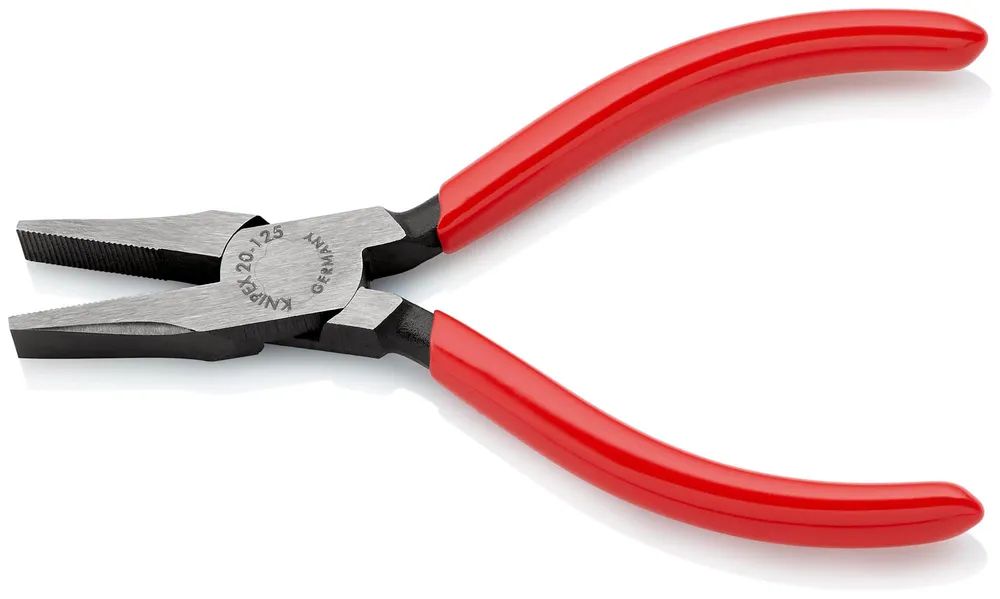 KNIPEX Flachzange mit Kunststoff überzogen schwarz atramentiert 125 mm