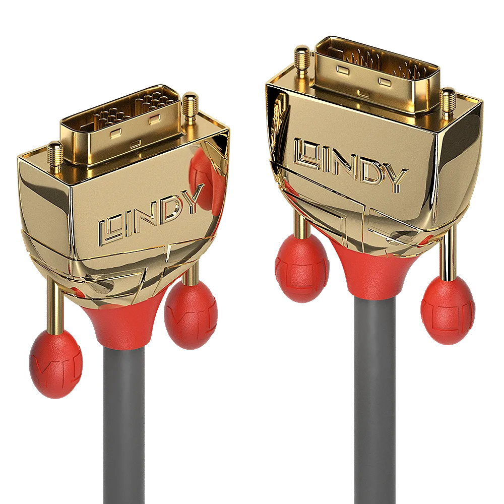 Lindy Gold - DVI-Kabel - Single Link - DVI-D (M)
