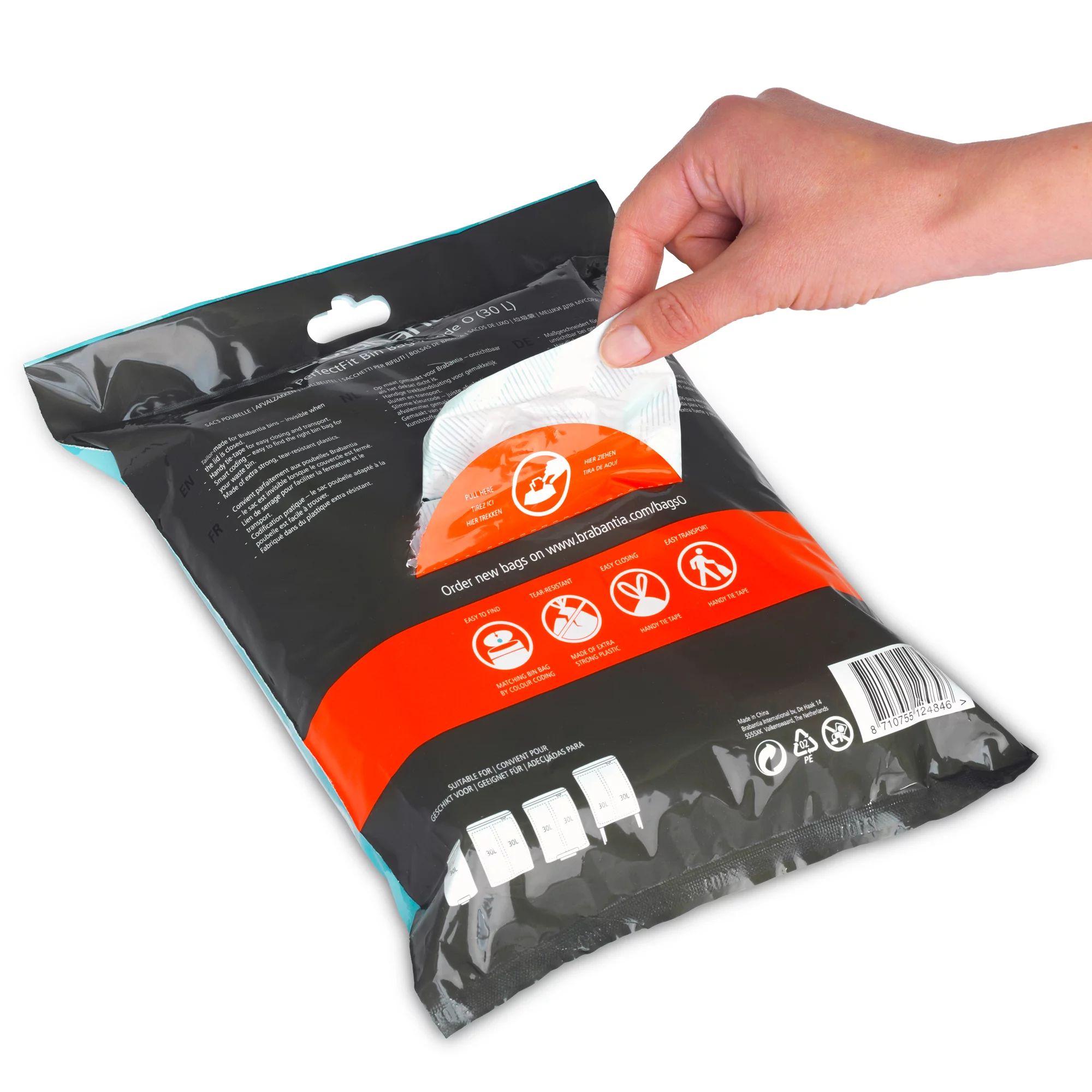 Brabantia Müllbeutel Spenderverpackung PerfectFit Beutel 30 L (O) 40Stk