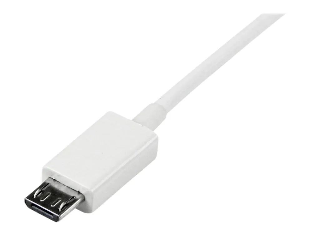 StarTech.com 1m USB 2.0 A auf Micro USB B Kabel - USB A / Micro B Datenkabel / Anschlusskabel - Weiß - USB-Kabel - Micro-USB Typ B (M)