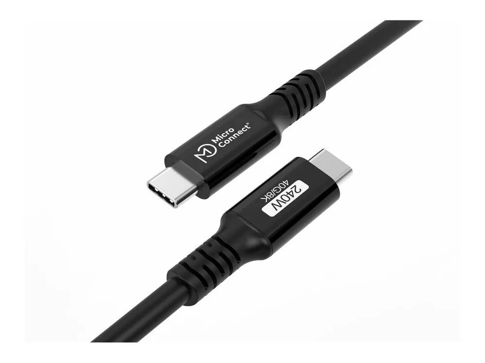 MicroConnect USB-C to cable Premium 240W 40Gbps USB4 - Kabel - Digital/Daten