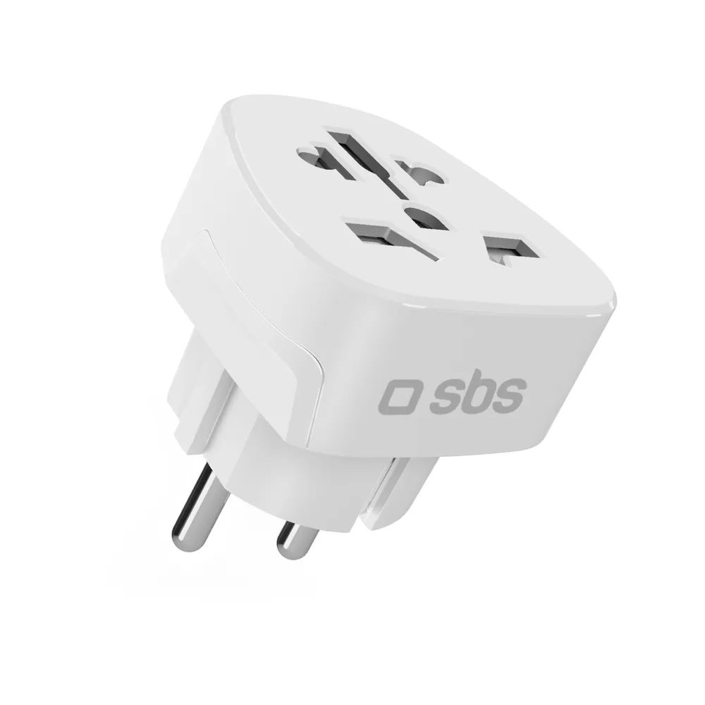 SBS Reisestecker Universal Buchse - Schuko Stecker