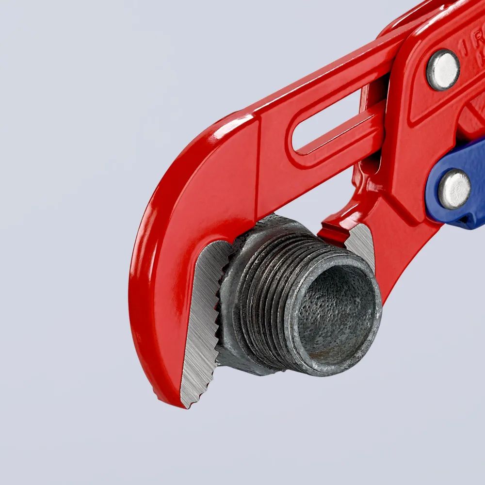 KNIPEX Rohrzange S-Maul mit Schnelleinstellung rot pulverbeschichtet 330 mm