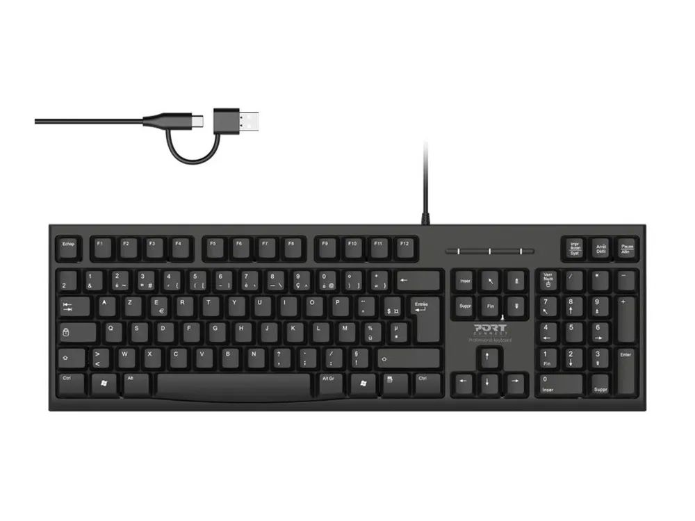 PORT Designs PORT OFFICE - Tastatur - USB - AZERTY - Französisch