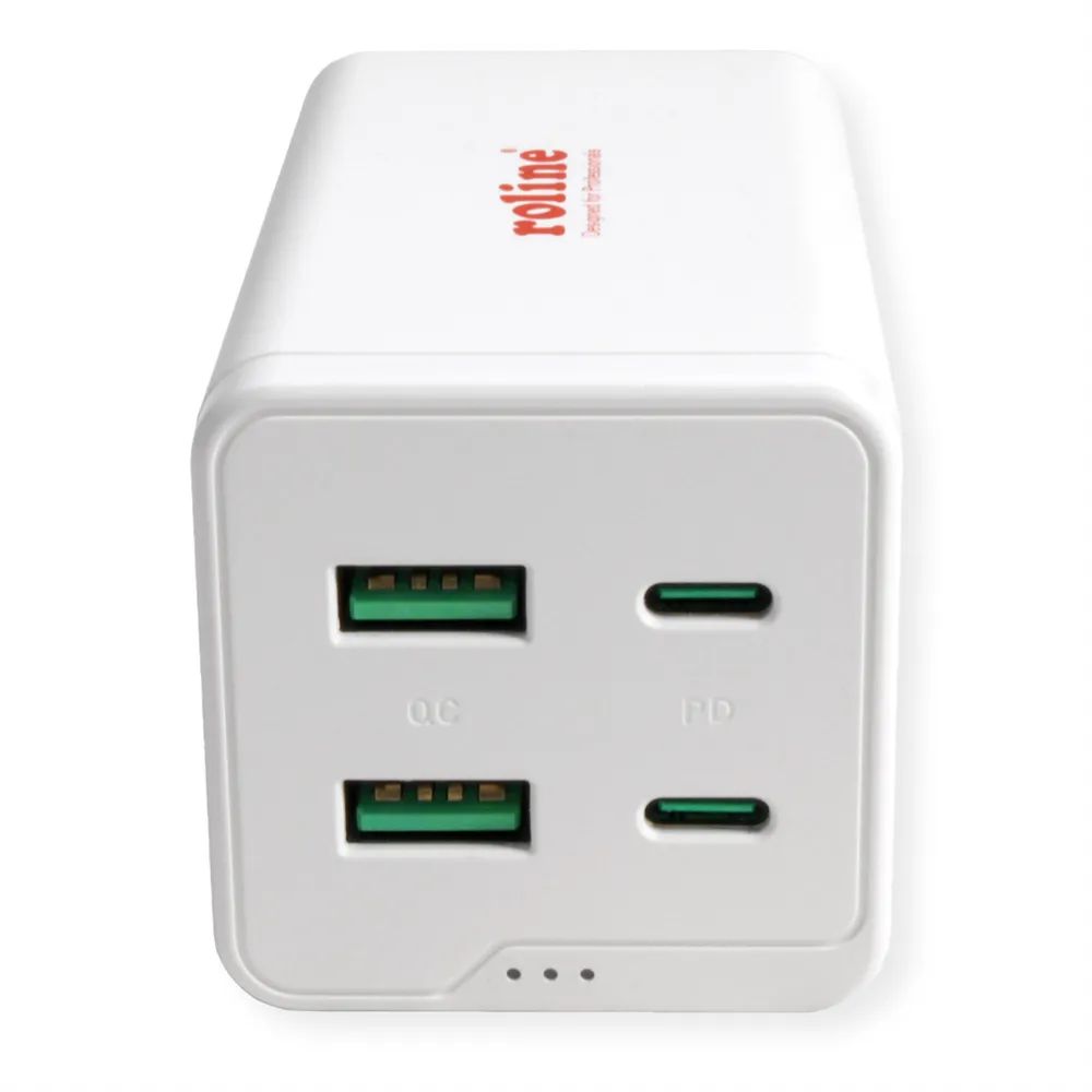 ROLINE USB Charger, 4 Port (2x USB-C, 2x USB-A QC3.0), max. 120W