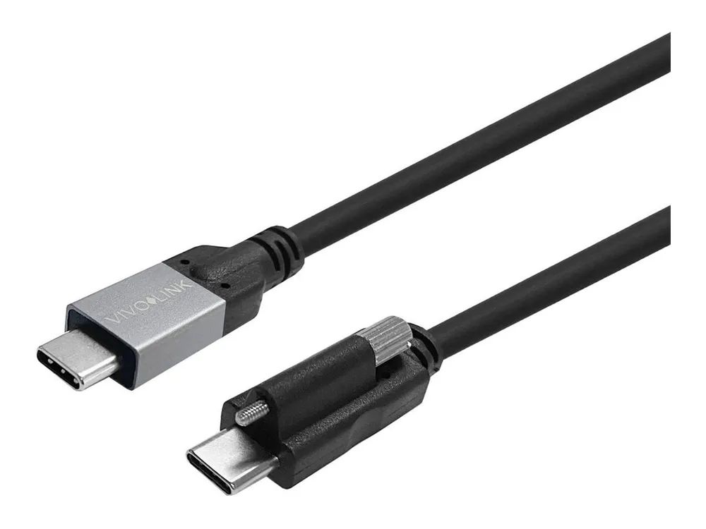 VivoLink USB-Kabel - 24 pin USB-C (M) schraubbar zu 24 pin USB-C (M)
