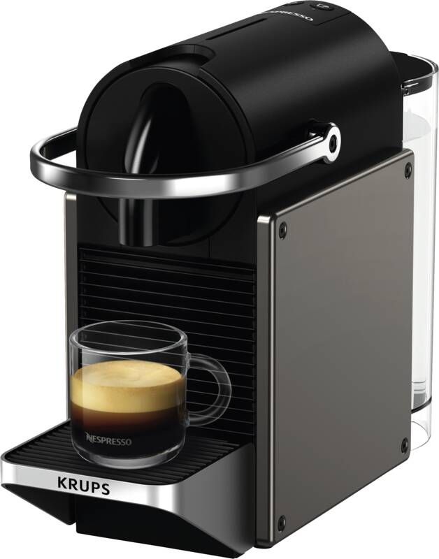 Krups KRUPS XN306T Pixie Nespresso-Kaffeemaschine Titan