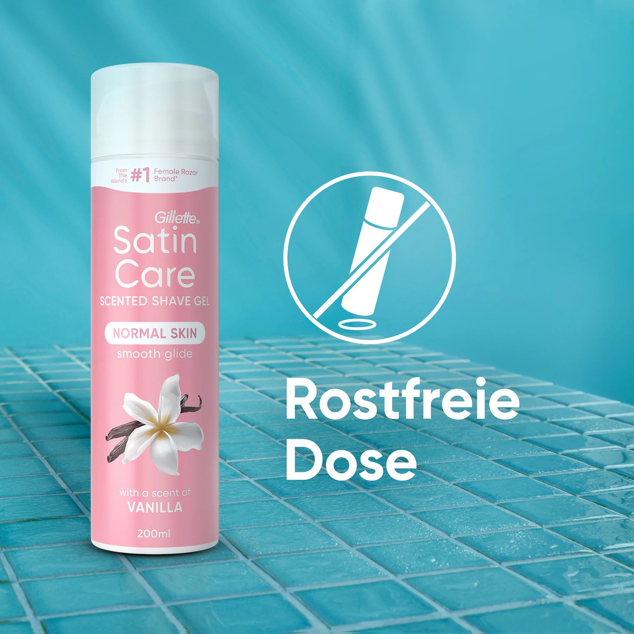 Satin Care Gel Vanille, 200ml