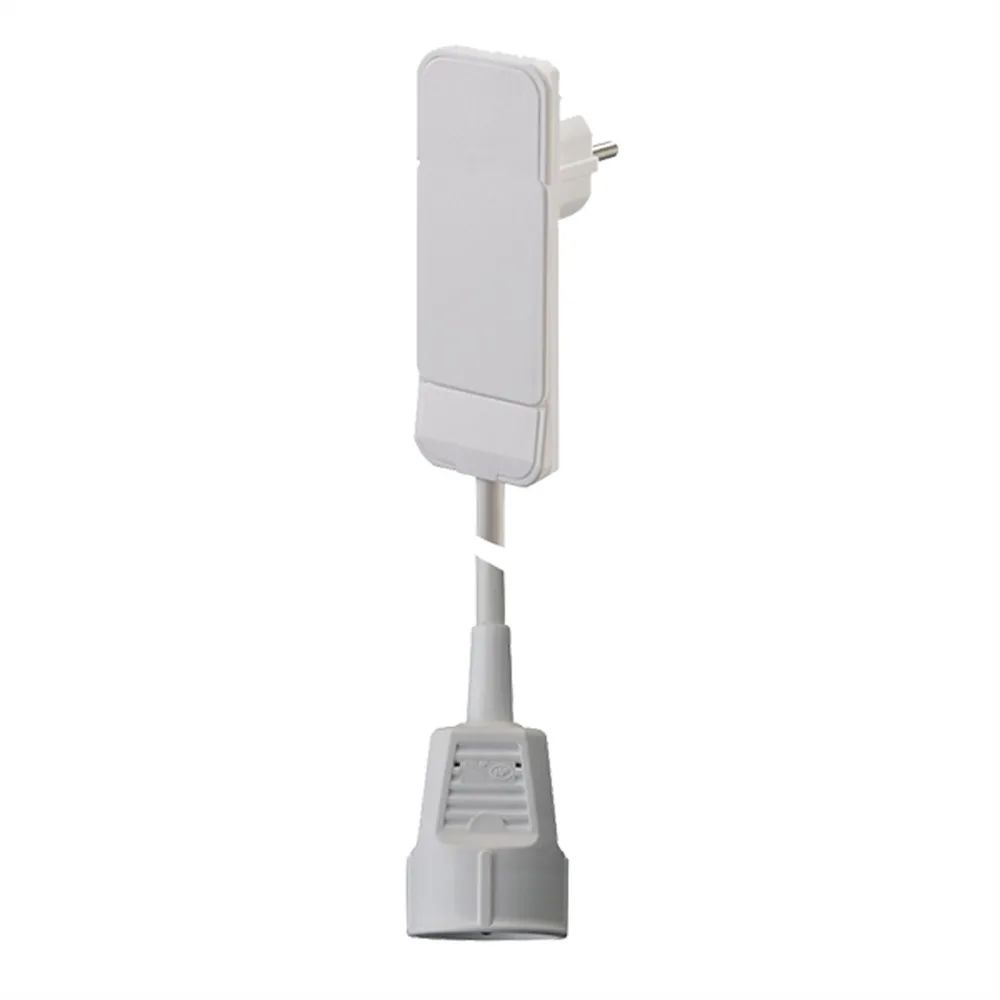BACHMANN Flat Plug CEE7/7 weiss, 1,5m CEE7/3