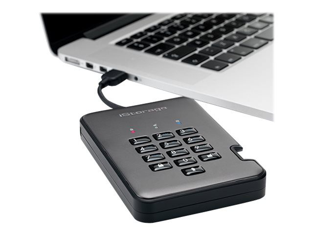 iStorage diskAshur PRO² - Festplatte - verschlüsselt - 4 TB - extern (tragbar)