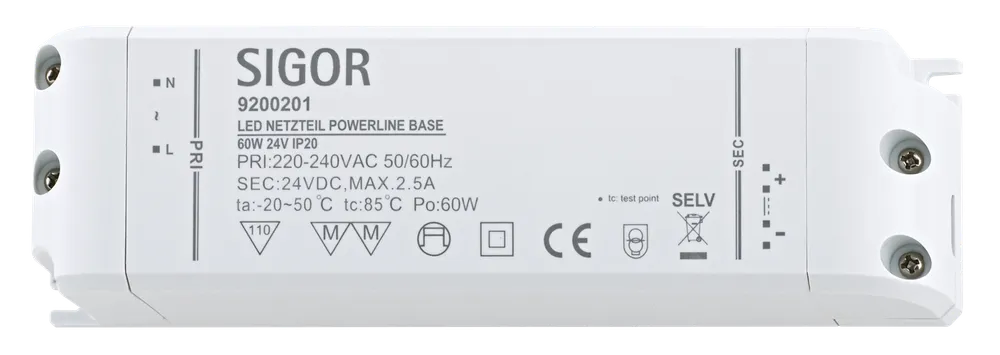 Sigor Netzteil POWERLINE BASE 60W 24VDC