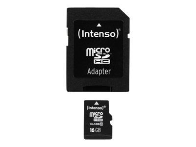 Intenso Class 10 - Flash-Speicherkarte (microSDHC/SD-Adapter inbegriffen)