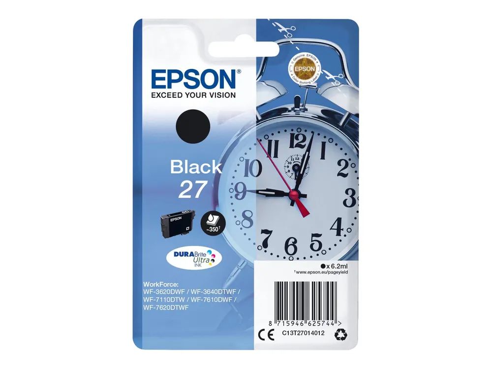 Epson 27 - 6.2 ml - Schwarz - original - Blister
