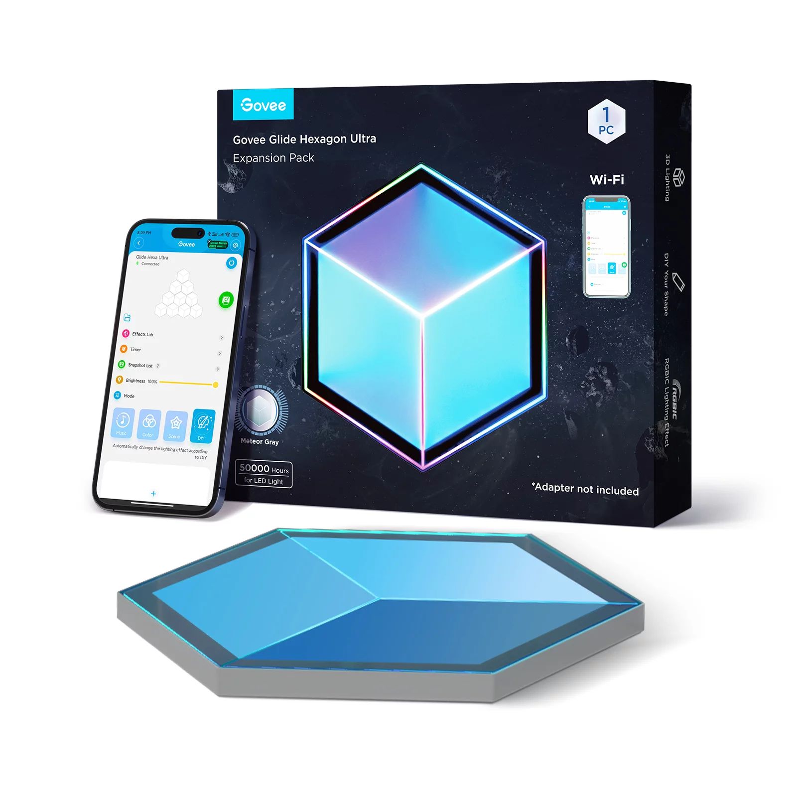 Govee Panelleuchte Glide Hexa Ultra Erweiterung 7er-Pack