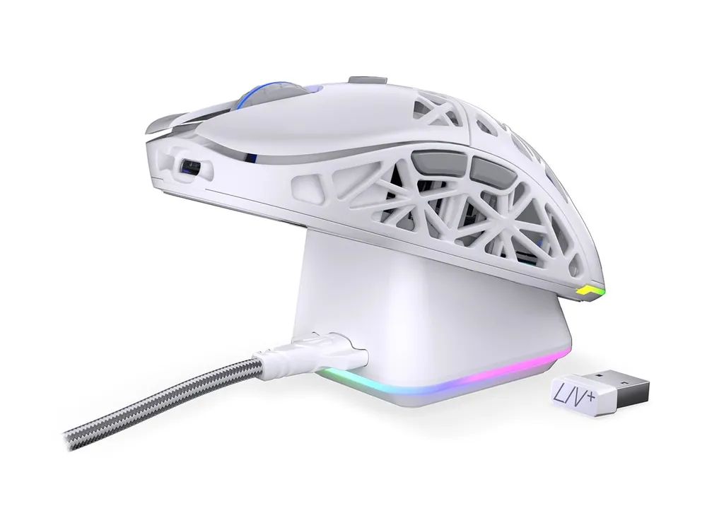 ENDORFY LIV Plus - Maus - optisch - kabellos - Bluetooth, 2.4 GHz - kabelloser Empfänger (USB)