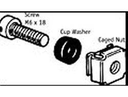 APC M6 Hardware Kit - Schrauben, Muttern und Unterlegscheiben für Rack