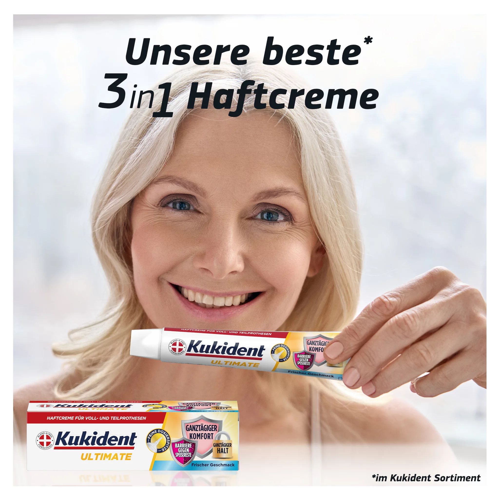 Kukident Ultimate Haftcreme Frischer Geschmack 40gr