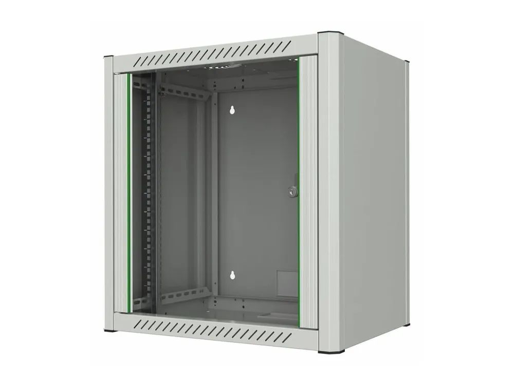 Lanview Schrank Netzwerkschrank - 60 x 45 - geeignet für Wandmontage - weiß, RAL7035 - 12U - 48.3 cm (19")