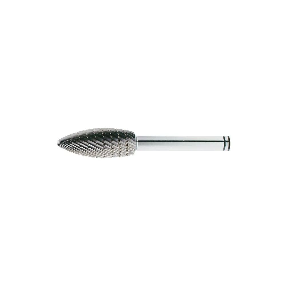 LUKAS HSS-Frässtift Form H Flamme Kopf ø 8 mm Länge 20 mm Zahnung 3