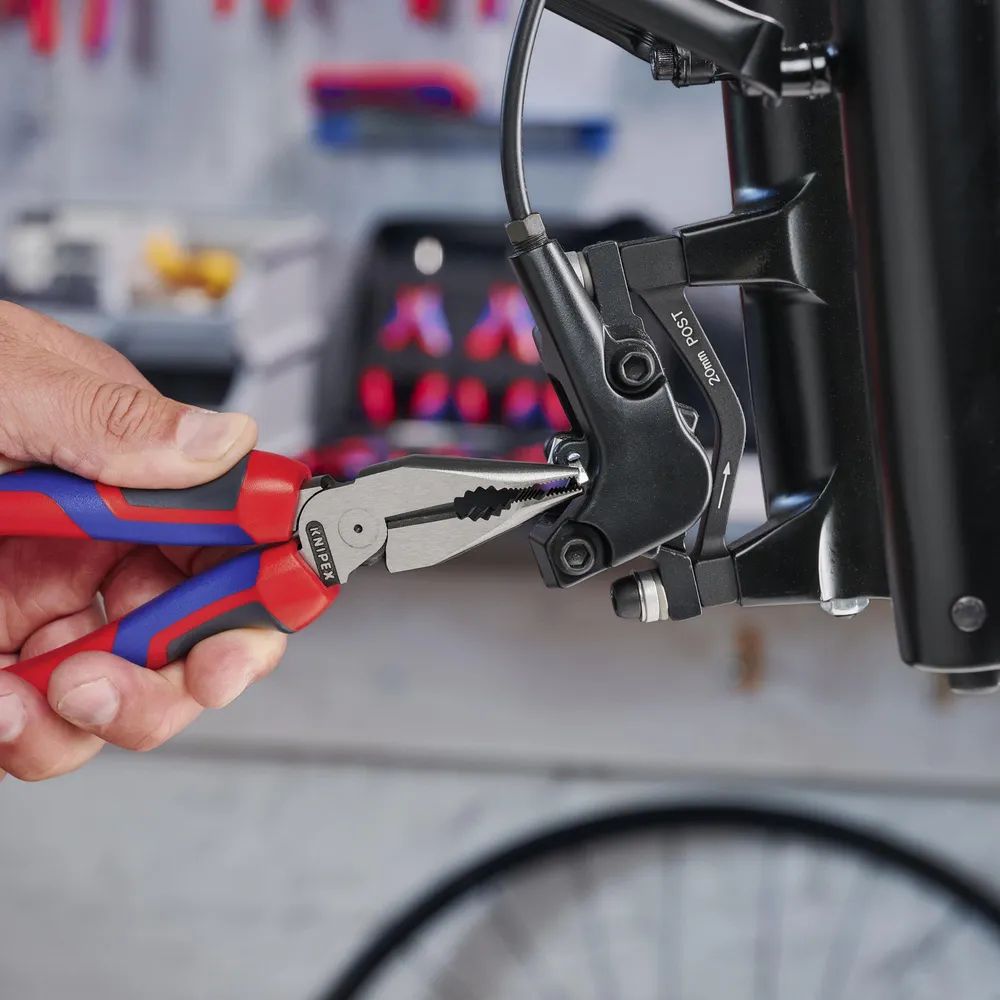 KNIPEX Spitz-Kombizange mit Comfort-Griffen schwarz atramentiert 185 mm