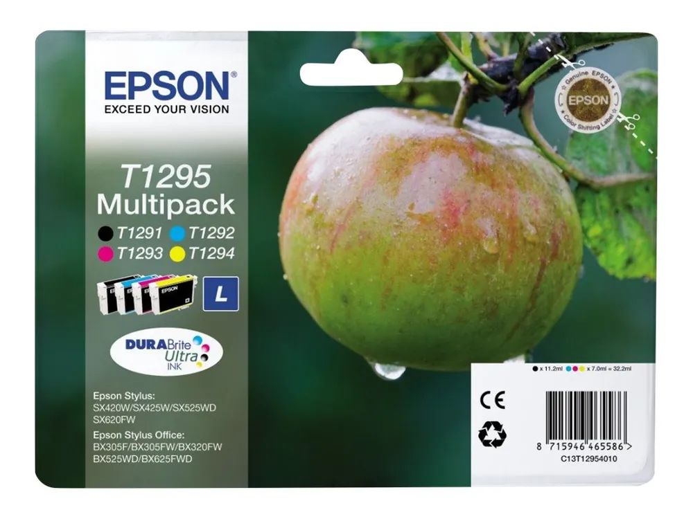 Epson T1295 Multipack - 4er-Pack - Schwarz, Gelb