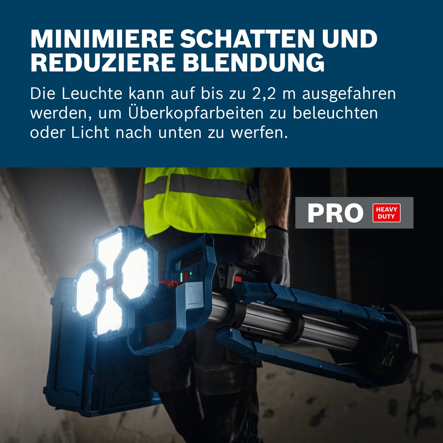 Bosch GLT18V-5000 Akku-Bauleuchte solo - 5000lm