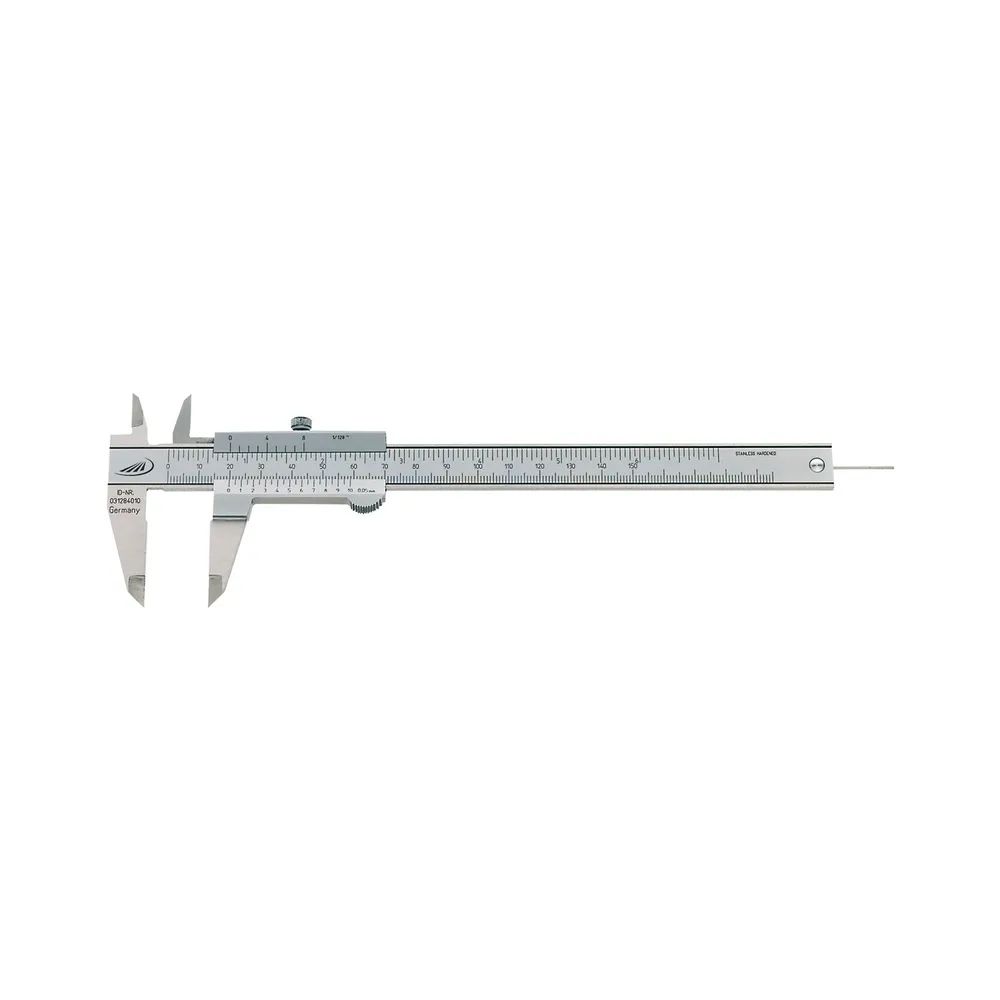 HELIOS PREISSER Messschieber m. Feststellschraube DIN862 Tiefenm. rund 0-150 mm
