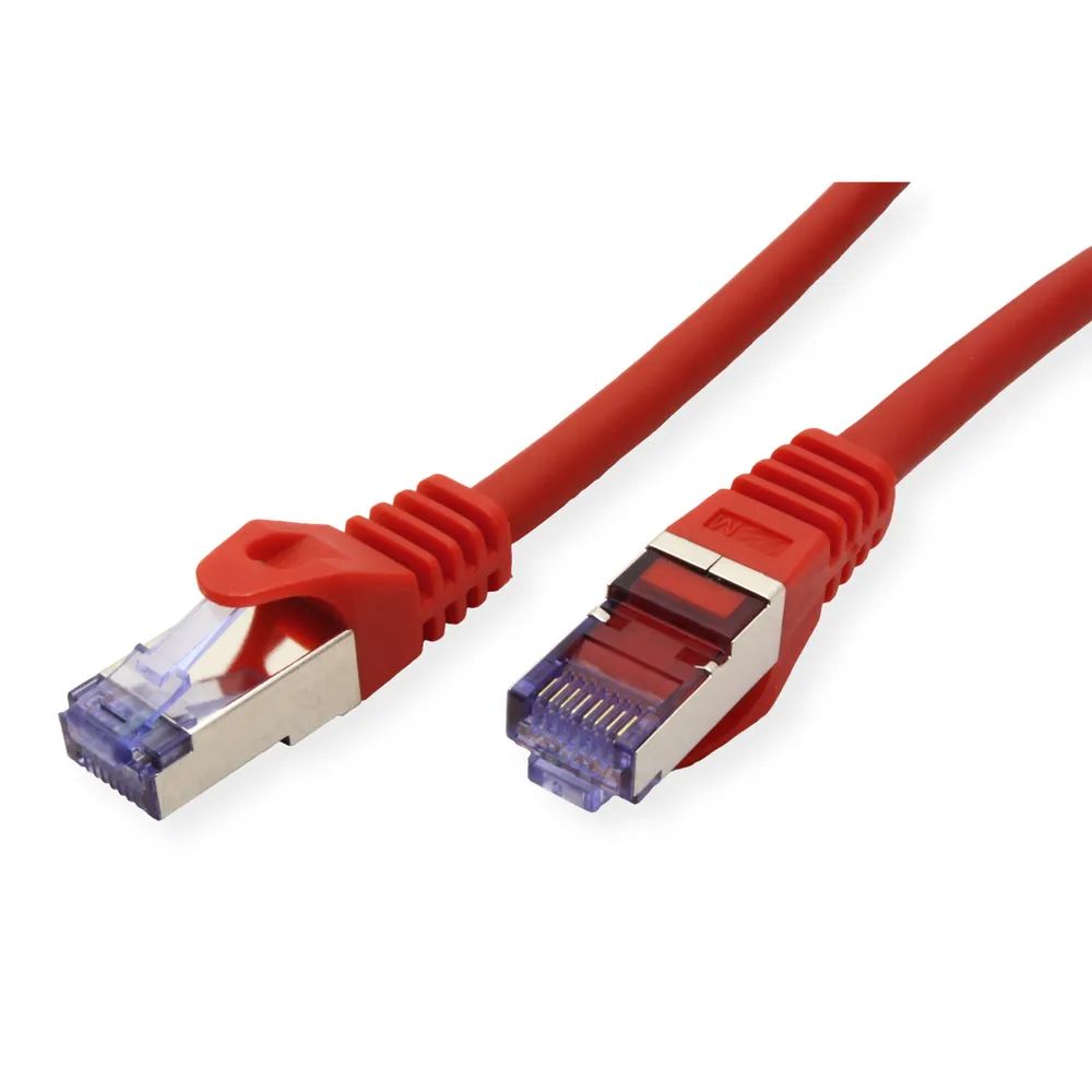 ROLINE Patchkabel Cat.6A S/FTP (PiMF), Component Level, LSOH, rot, 15 m