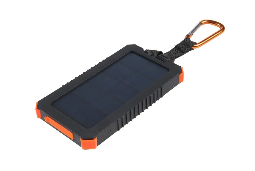 XTORM Solar Powerbank 10W, 5.000 mAh, spritzwassergeschützt, eingebaute Taschenlampe