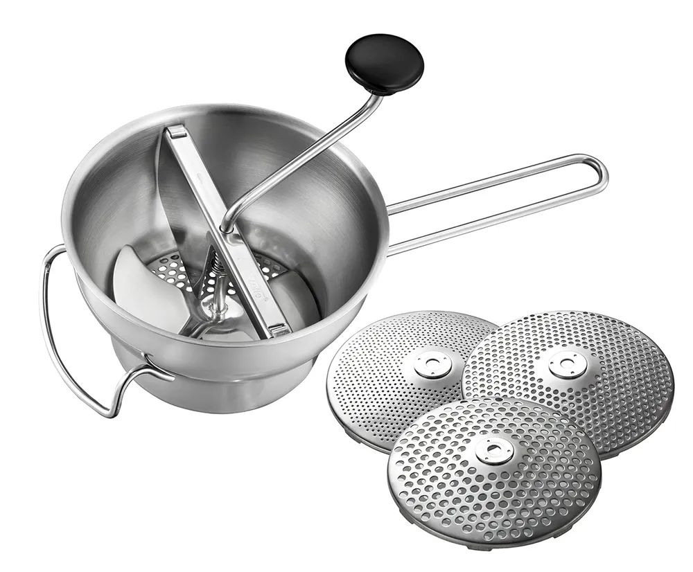GEFU Passiergerät FLOTTE LOTTE® inkl. 3 Lochscheiben (1 mm, 3 mm und 5 mm)