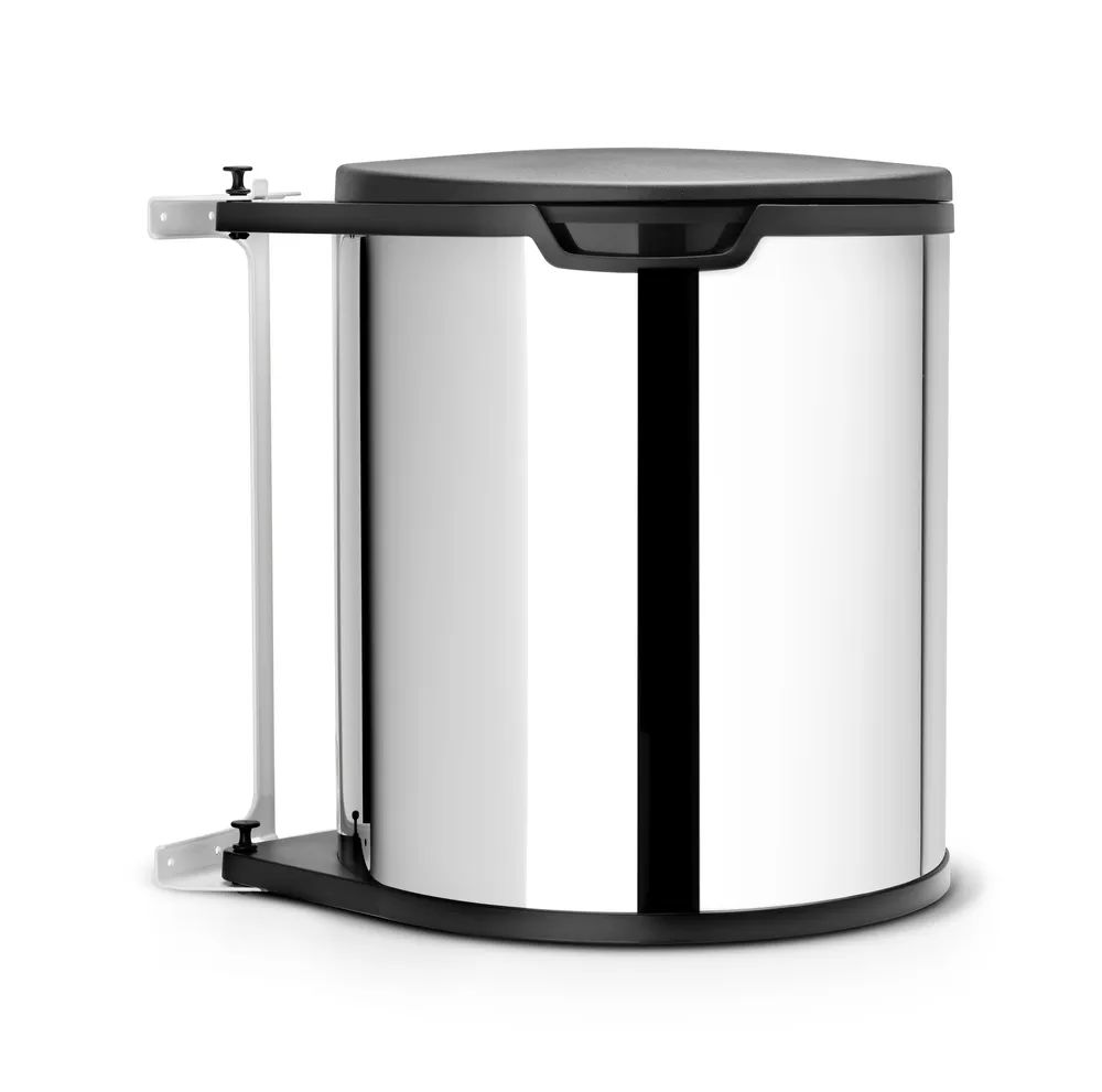 Brabantia Einbaueimer Built-in Bin 15L, rund - Brilliant Steel