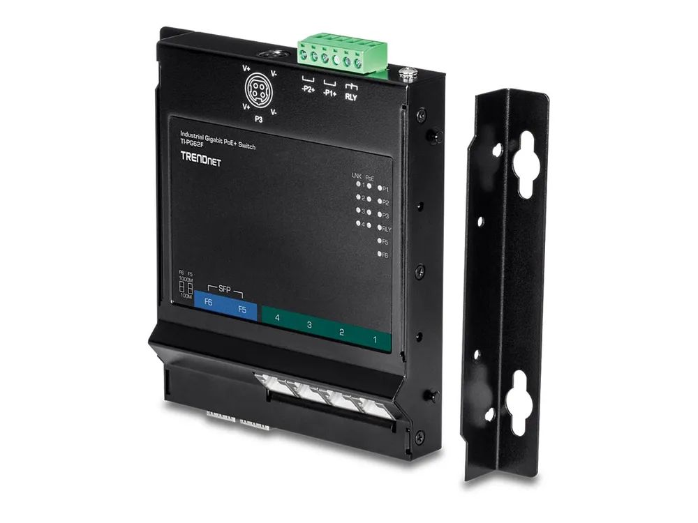 TRENDnet TI-PG62F - Switch - unmanaged - 4 x 10/100/1000 (PoE+)