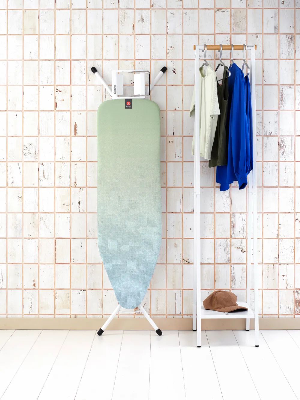 Brabantia Bügeltisch B, 124x38cm, Dst-Mulde - Soothing Sea
